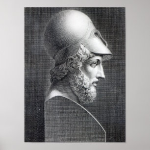Poster Busto de Pericles, gravado por Giuseppe Cozzi