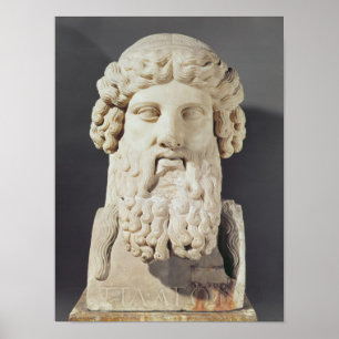 Póster Busto de Plato