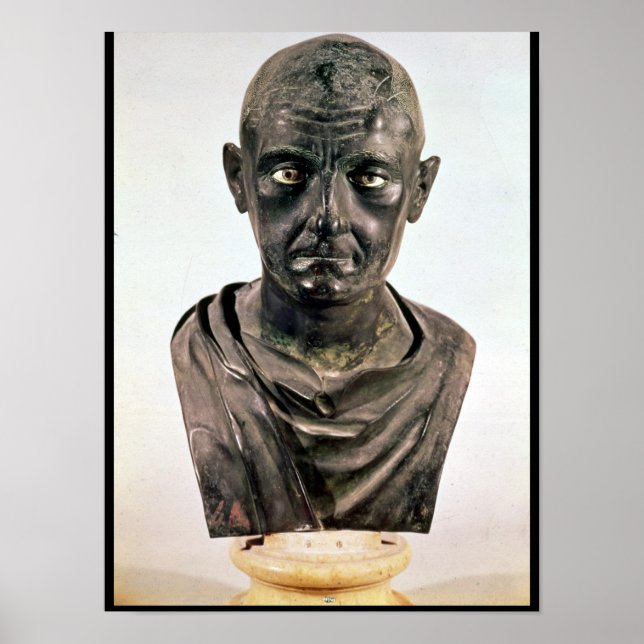 Poster Busto de Publius Cornelius Scipio 'Africanus' (Frente)