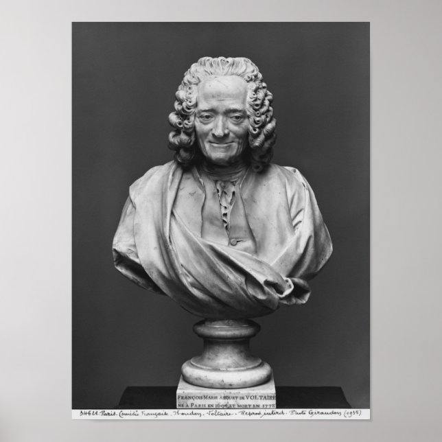 Póster Busto de Voltaire (Frente)
