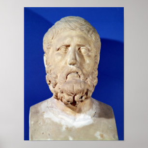 Póster Busto de Zeno de Citium