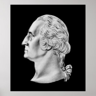 Póster Busto do presidente Washington