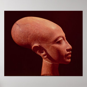 Póster Busto do retrato de uma filha do rei Akhenaten