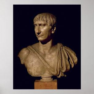 Póster Busto do retrato do imperador Trajan
