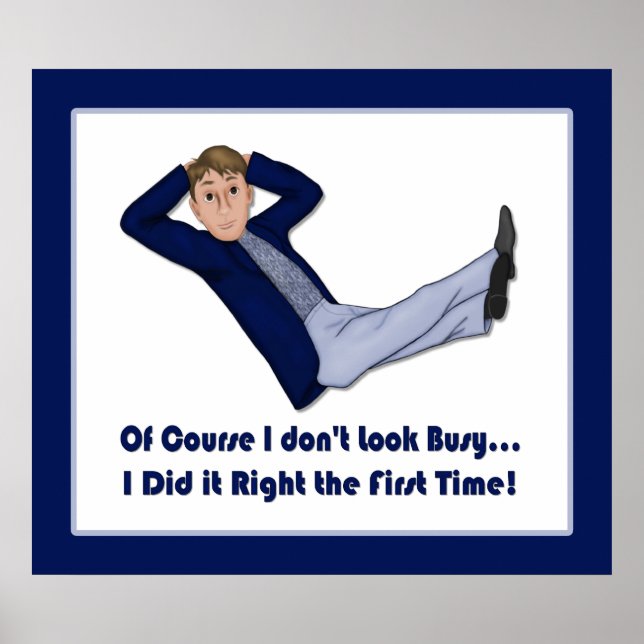 Póster Busy Man - Entrada no Concurso (Frente)