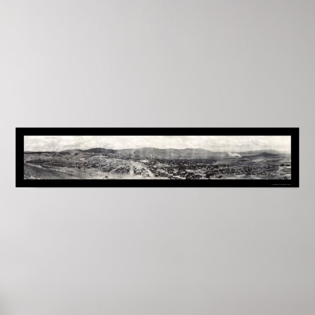 Poster Butte, MT Foto 1908 (Frente)