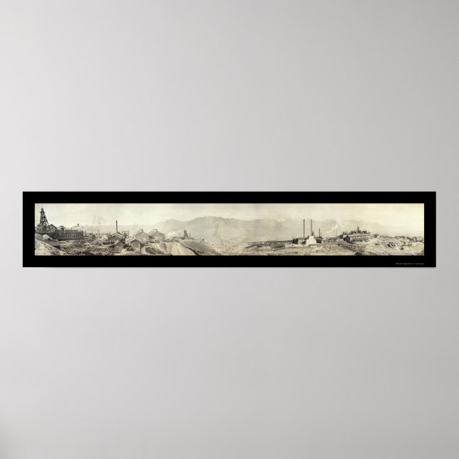 Póster Butte, MT Mines Foto 1914 (Frente)