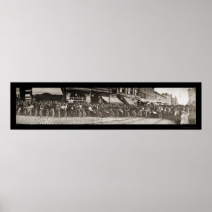 Póster Butte MT Motorcycle Photo 1914