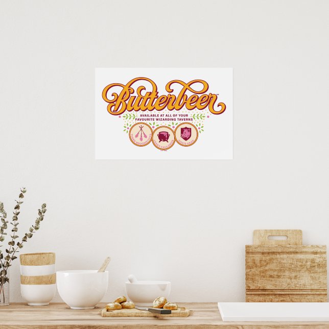 Poster BUTTERBEER™ Available At Wizarding Taverns (Cozinha)