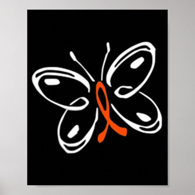 Poster Butterfly Aml Leukemia Sensibilização (Frente)