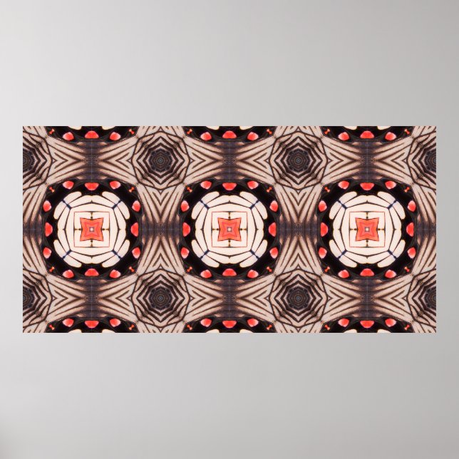 Poster Butterfly, Beautiful seamless pattern made from bu (Frente)