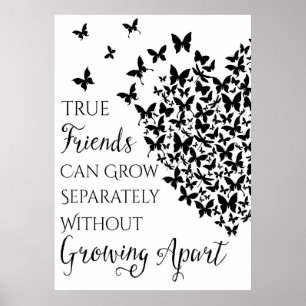 Poster Butterfly Friendship Heart