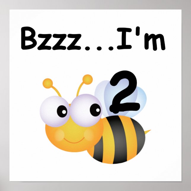 Poster Buzz Bumblebee segundo aniversário T-shirts e pres (Frente)