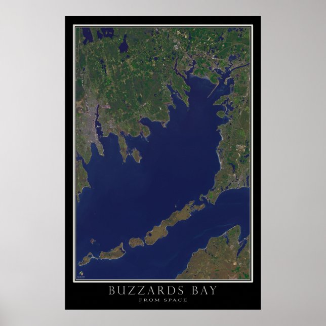 Poster Buzzards Bay Massachusetts De Mães Espaciais Por S (Frente)