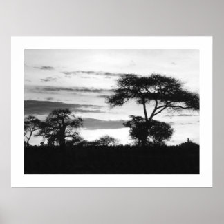 Póster BW Sunset