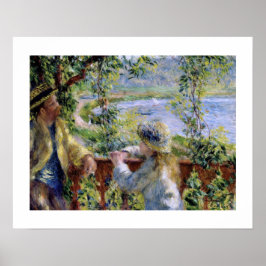 Poster "By the Water" por Pierre-Auguste Renoir