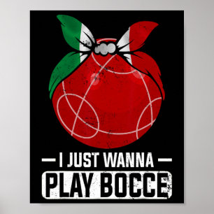 Poster Byll Do Jogador Bocci Da Boliche Italiana