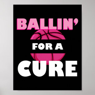 Poster Byllin Para Um Awarene Cancer De Bysketbyll Cura