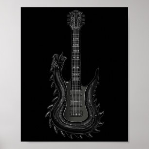 Poster Bynd Rock And Roll Guitar S Para Homens Bynd Tee 1
