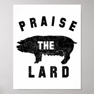 Poster Byrbecue Camisetas - Louvor à banha - Churrasco - 