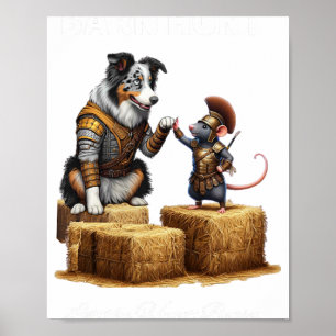 Poster Byrn Hunt Lover - Guerreiro Rat Blue Merle Tri Bor