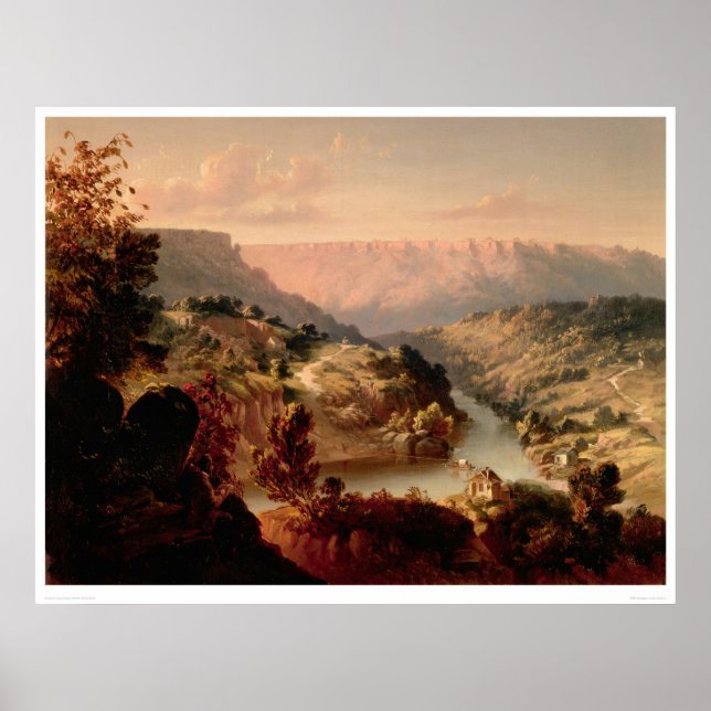 Póster Byrnes Ferry no rio Stanislaus (0707A) (Frente)