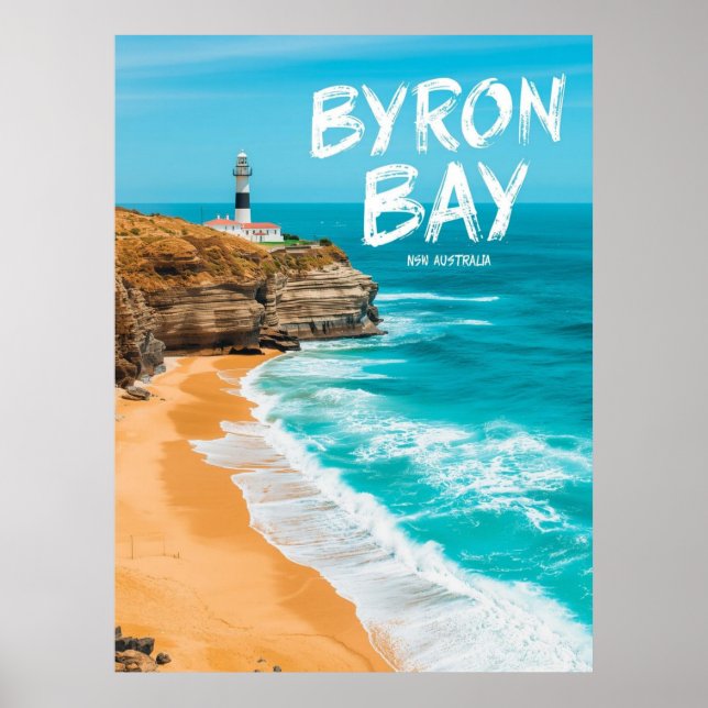 Poster Byron Bay NSW Australia (Frente)