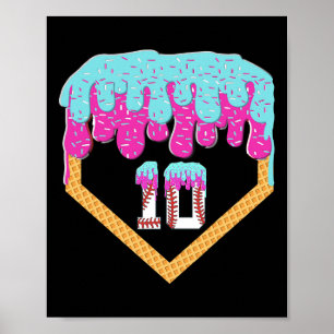 Poster Bysebyll Drip 10 Year Old Sorvete 10º Aniversário