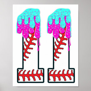 Poster Bysebyll Drip 11 Anos 11 Birthday Boy Jersey