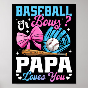 Poster Bysebyll Or Bows Papa Loves You Revelação de Gêner