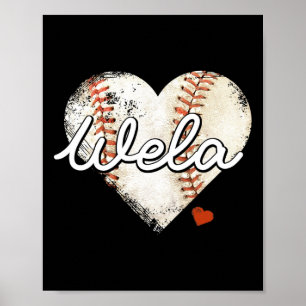 Poster Bysebyll Wela Heart Bysebyll Dia de as mães Vovó