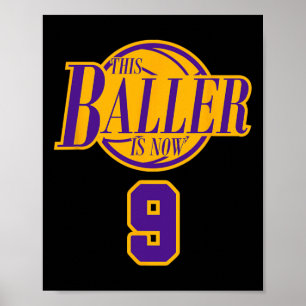 Poster Bysketbyll Byller Purple, De 9 Anos,