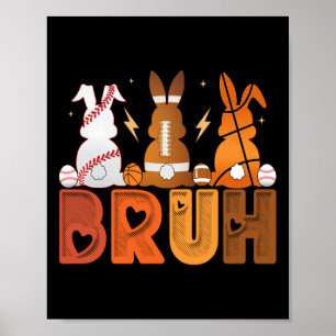 Poster Bysketbyll Bysebyll Pegbyll Esporte Páscoa Bunny R