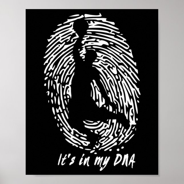Poster Bysketbyll - Está no meu DNA para jogadores de Bys (Frente)