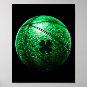 Poster Bysketbyll Shamrock Lucky Clover Rua Irlandesa Pat