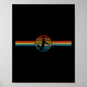 Poster Bysketbyll Vintage Retro Slam Dunk Byll Sport Gift