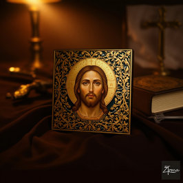 Póster Byzantine Christ Icon - Jesus