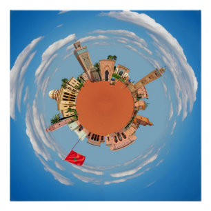 Póster c4marraquexe pouco lan do turismo do viagem de