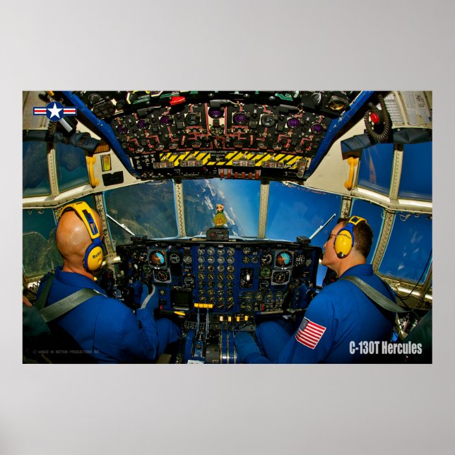 POSTER C-130T COCKPIT HERCULES (Frente)