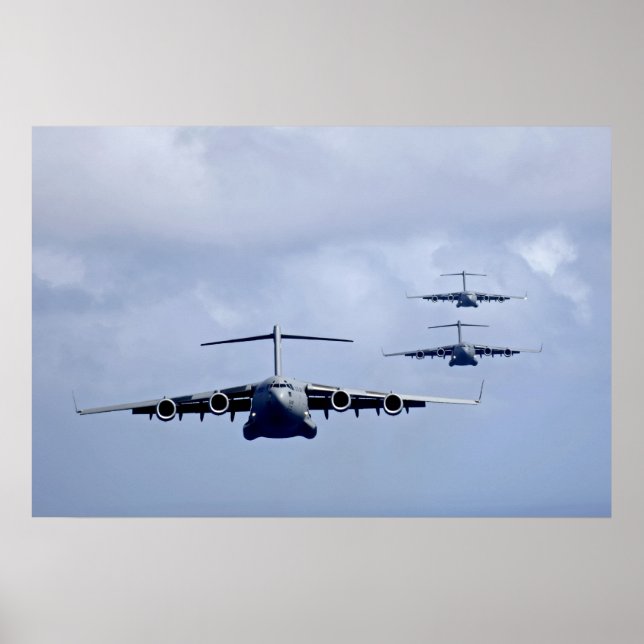 Poster C-17 Aeronaves Globemaster III (Frente)