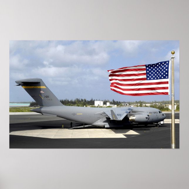 Poster C-17 Globemaster III senta-se no voo (Frente)