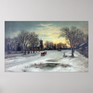 POSTER C. BAUER-CHRISTMAS EVE-IMPRESSÃO