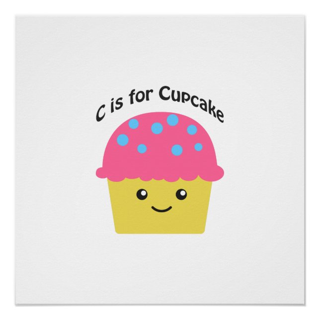 Póster C é de Cupcake (Frente)