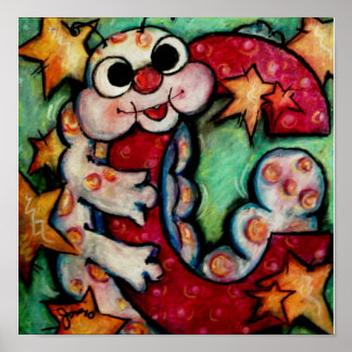 Poster C é para a lagarta