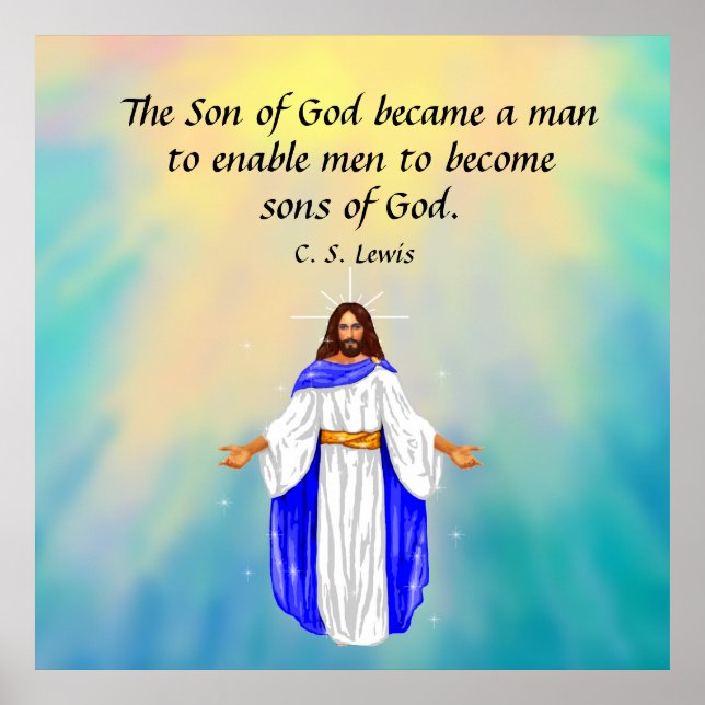 Poster C. S. Lewis Citação (Frente)