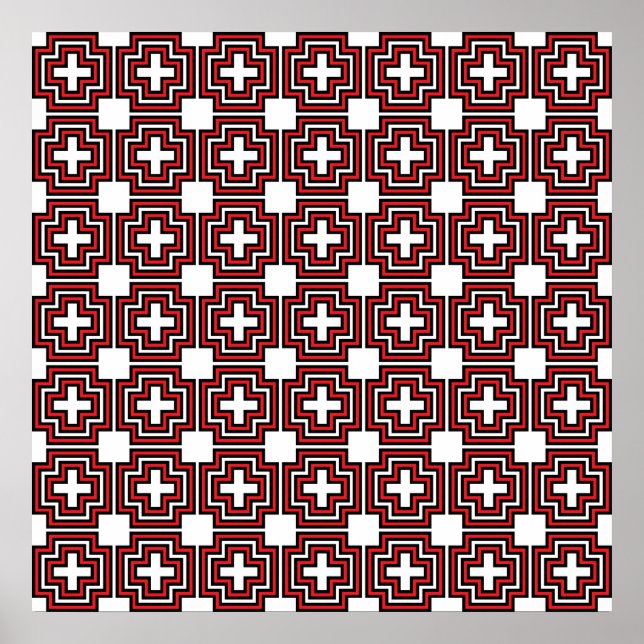 Poster C&S Vermelho (Frente)