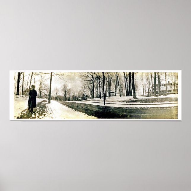 Poster Ca. 1900 Highland Short Colinas NJ Panorama (Frente)