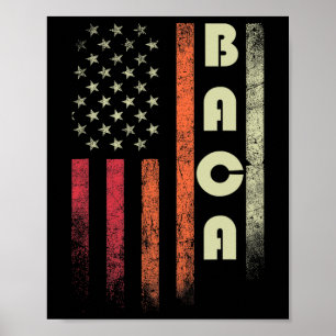 Poster Ca Surname Funny Retro Vintage Birthday American F