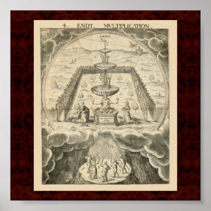 Póster Cabala & Alchymia: Ilustração 1663 alquímica