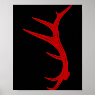 Poster Cabana de Chifre de Touro para Caça de Alce